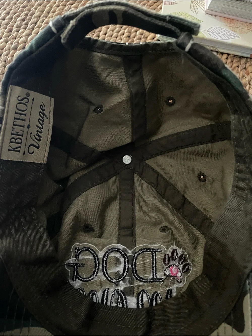 Camo 'Dog Mom' Baseball Cap - Green